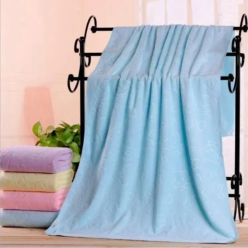 Home Textiles Face Towel - Yeni Düz Renk Mikrofiber Kabartmalı Ayı
