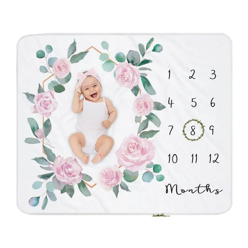 Home Textiles Blanket - VIKAMA Bebek Fotoğraf Battaniyesi 1-12 Ay