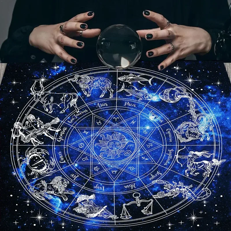 Home Textiles News - Psikedelik Yıldızlı Gökyüzü Tarot Masa Örtüsü