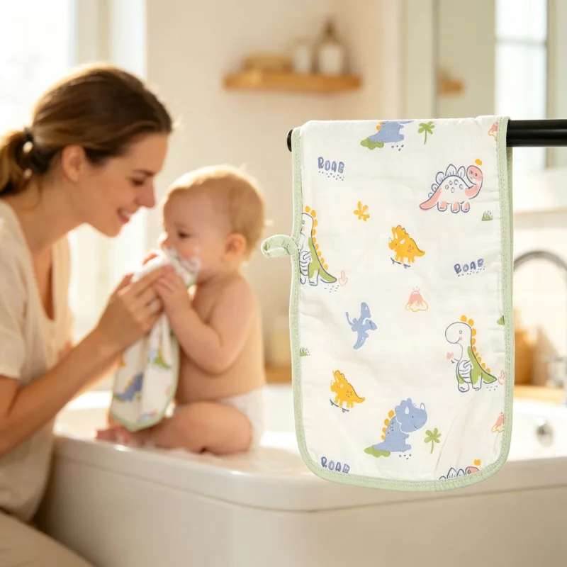 Home Textiles Face Towel - Çocuk Gazlı Bez Havlu Saçma Bezi