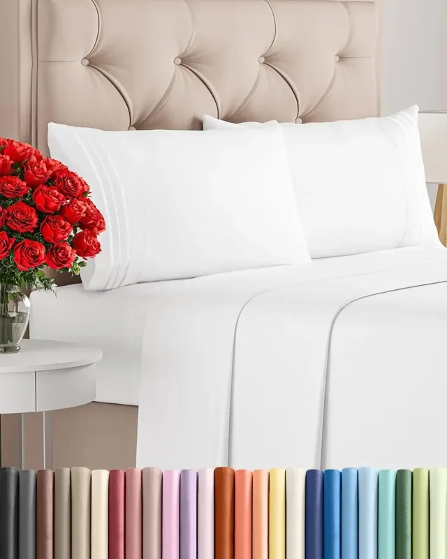 Fitted Sheet Deep - Tam Boy 4 Parça Çarşaf Seti