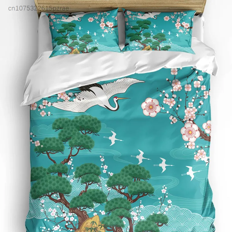 Japanese Home Textiles - Japon Tarzı Turna Kiraz Çiçeği Vintage