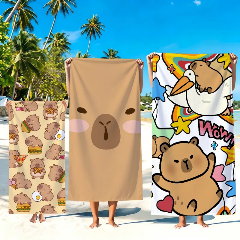 Home Textiles Face Towel - Sevimli Çizgi Film Sanatı Kawaii Kapibara