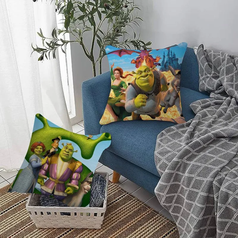 Home Fashion Textiles - Karikatür Shrek Yastık Anime Yastık Kanepe