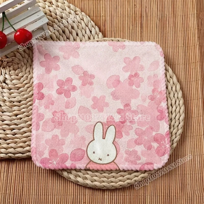 Home Textiles Face Towel - Sevimli Miffys Baskılı Kare Havlu Takımı,