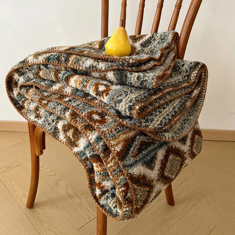 Home Textiles Europe - Üst Düzey Bohem Yumuşak Peluş Battaniye