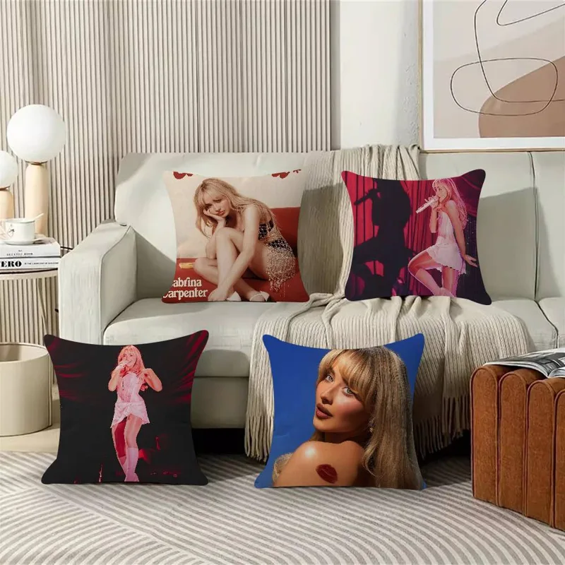 Home Fashion Textiles - Moda Şarkıcısı S-Sabrina C-Carpenter Yastık Örtüsü