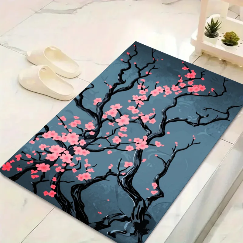 Japanese Home Textiles - Japon Kiraz Çiçeği Ağacı Banyo Paspası