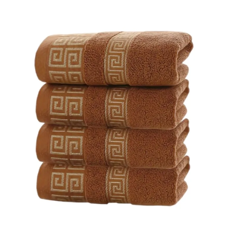 Home Textiles Face Towel - 1/4/6 adet Kahverengi Pamuklu Havlular 34x74cm/70x140cm