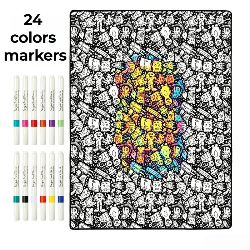 24 Renkli Kalemlerle Kendin Ya - Home Textiles Blanket incelemesi ve fiyatı