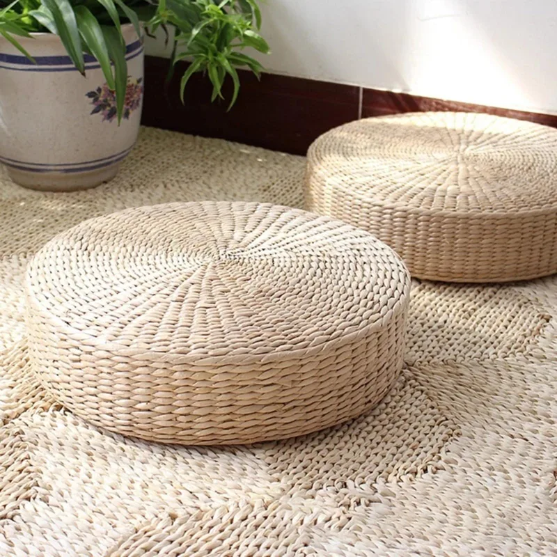 Doğal Hasır Yuvarlak Puf El Ya - Japanese Home Textiles incelemesi ve fiyatı