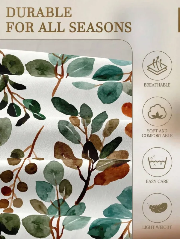 Çiçekli Yaprak Baskılı Lastikl - Fitted Sheet Deep incelemesi ve fiyatı