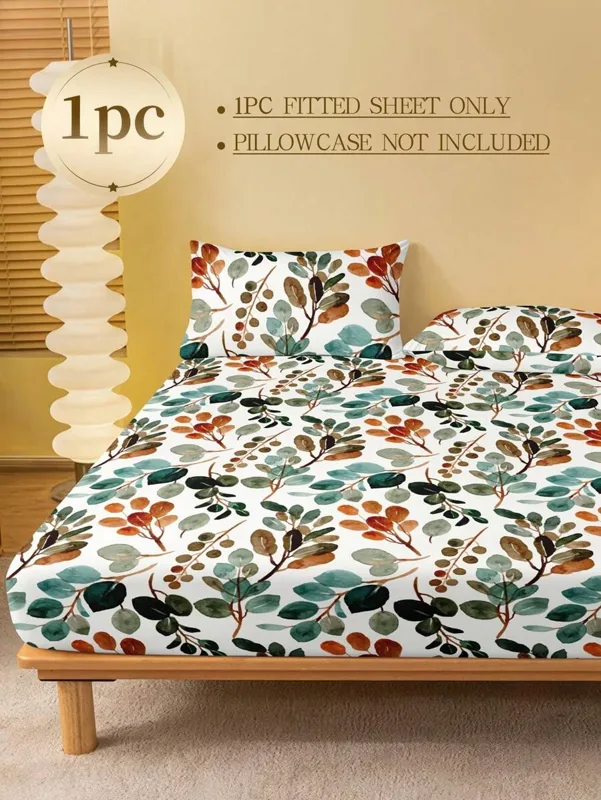 Çiçekli Yaprak Baskılı Lastikl - Fitted Sheet Deep incelemesi ve fiyatı