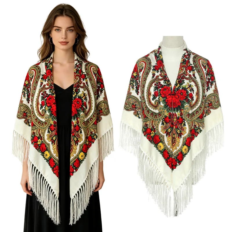 130 cm Yeni Rus Kare Eşarp Kad - Home Textiles Blanket incelemesi ve fiyatı