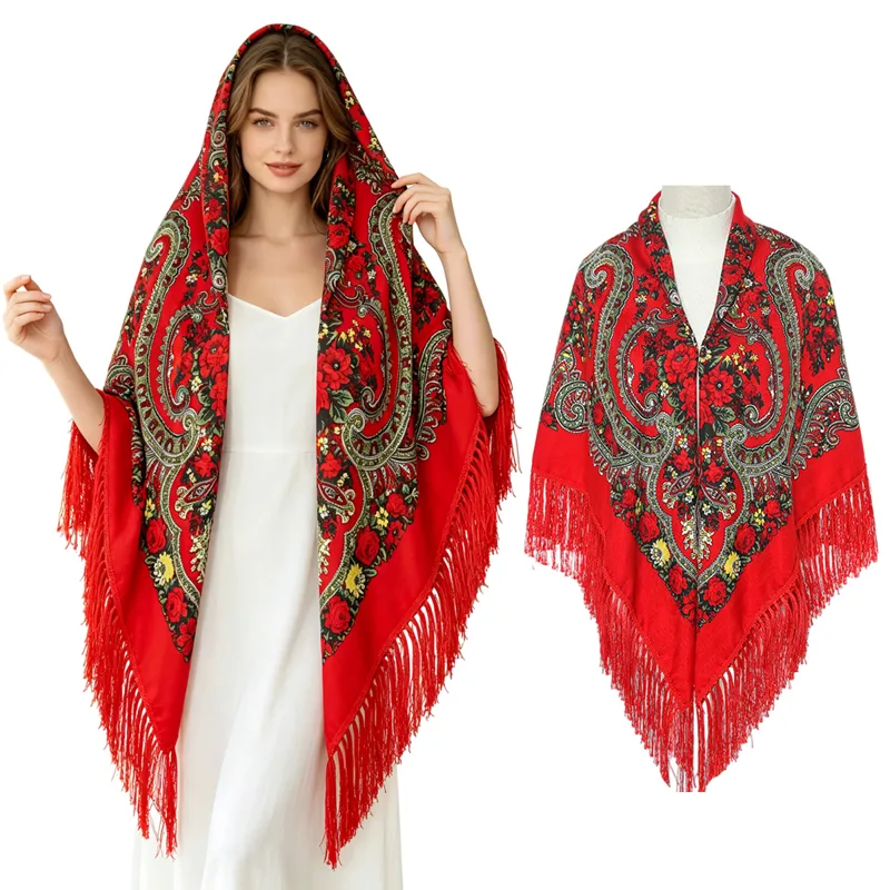 130 cm Yeni Rus Kare Eşarp Kad - Home Textiles Blanket incelemesi ve fiyatı