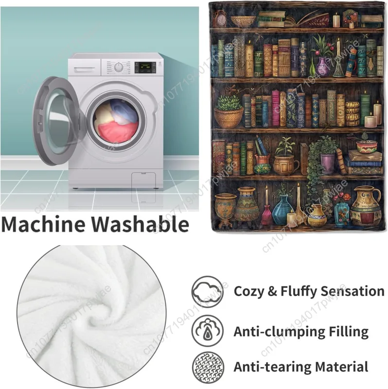 Antika Kitaplar ve Dekorlu Vin - Home Textiles Blanket incelemesi ve fiyatı