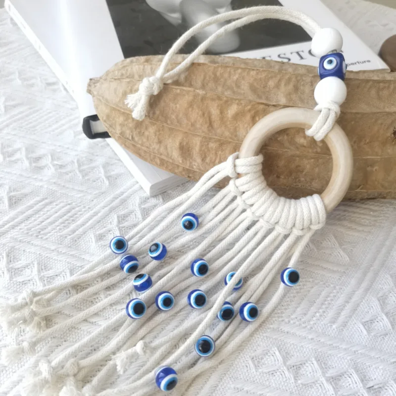 Makrome duvar asılı şanslı göz - Home Textiles Europe incelemesi ve fiyatı