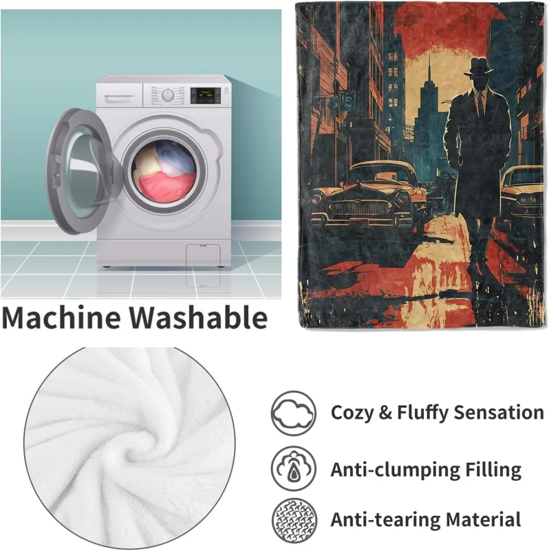 Kadınlar için Noir Dedektif Ba - Home Textiles Blanket incelemesi ve fiyatı