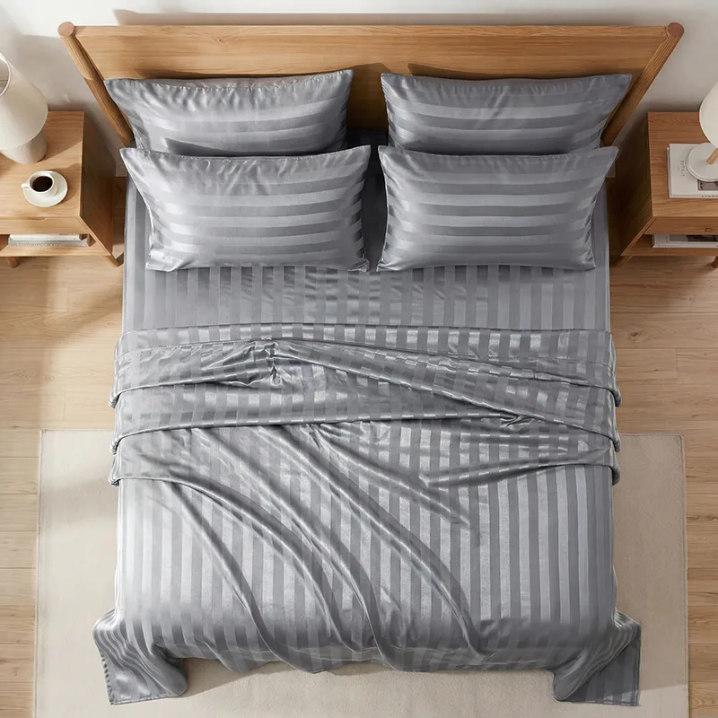 Kırışmaz Çizgili Saten Çarşaf  - Fitted Sheet Deep incelemesi ve fiyatı