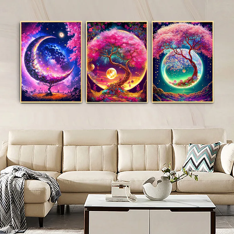 5D Diy Elmas Boyama Fantezi Ay - Home Textiles Products incelemesi ve fiyatı