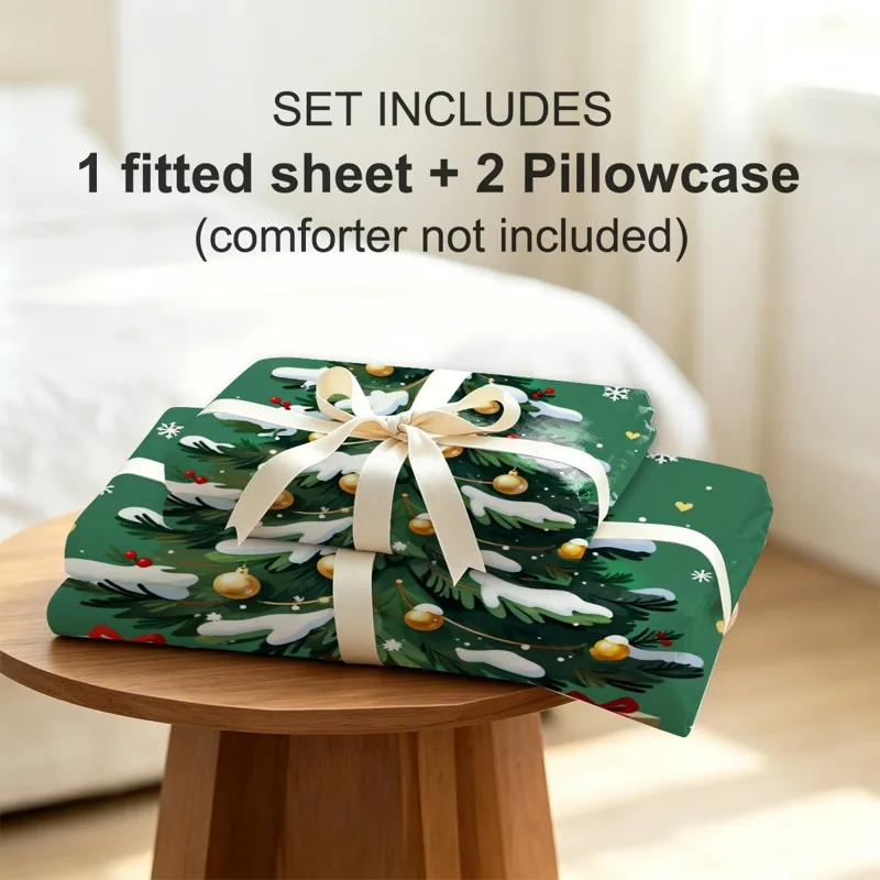 Tatil Kar Manzarası Noel Ağacı - Fitted Sheet Deep incelemesi ve fiyatı