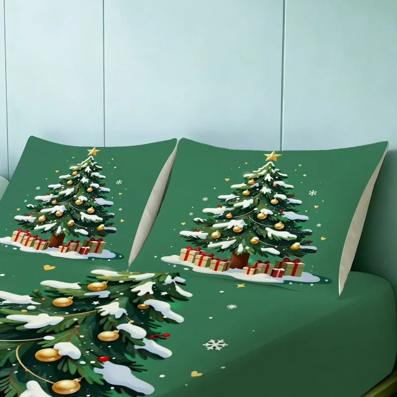 Tatil Kar Manzarası Noel Ağacı - Fitted Sheet Deep incelemesi ve fiyatı