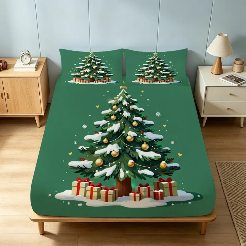 Tatil Kar Manzarası Noel Ağacı - Fitted Sheet Deep incelemesi ve fiyatı