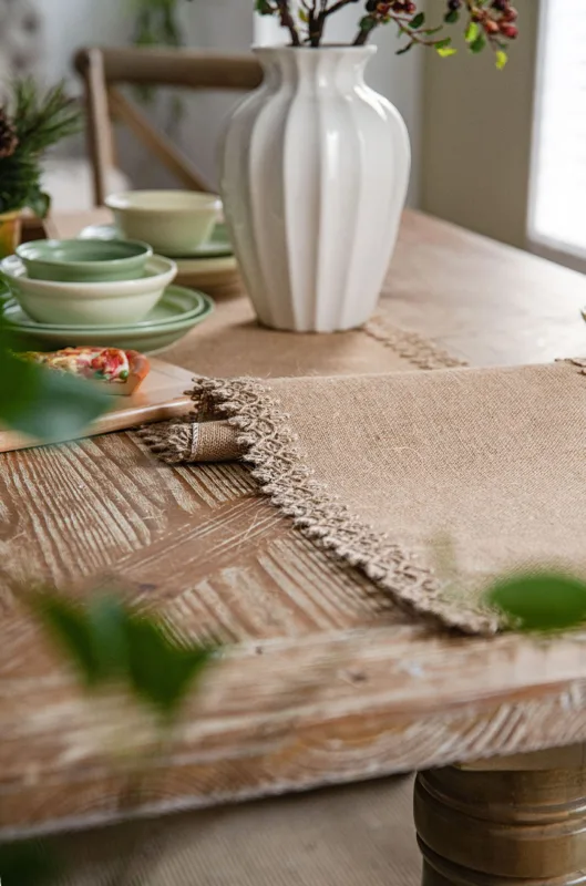 Yeni Basit Dantel Doğal Vintag - Home Textiles News incelemesi ve fiyatı